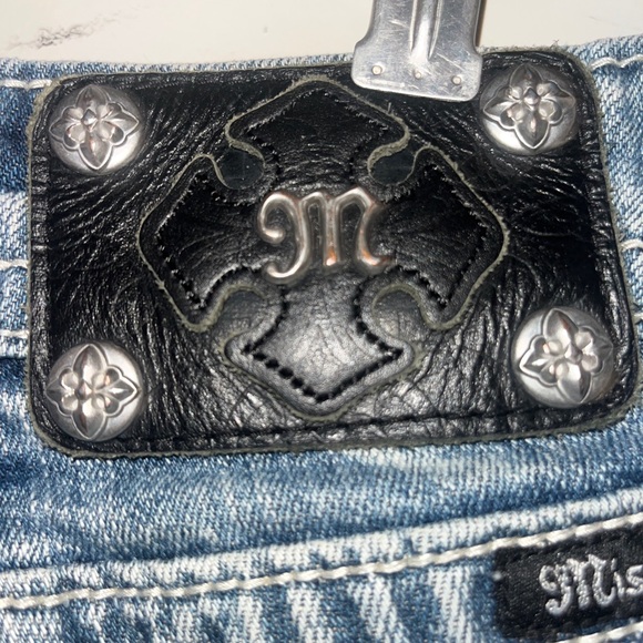 Miss Me Women's Blue Denim Shorts - Picture 3 of 5